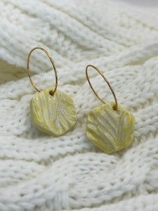 Yellow Porcelain Earrings